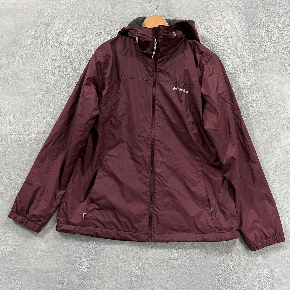 Columbia Burgundy Women's Lightweight Hooded Utility Jacket